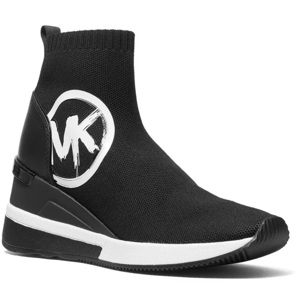 NEW Michael Kors Women Ankle Boot Sneakers Knit Socks Skyler Bootie Shoes Size 8